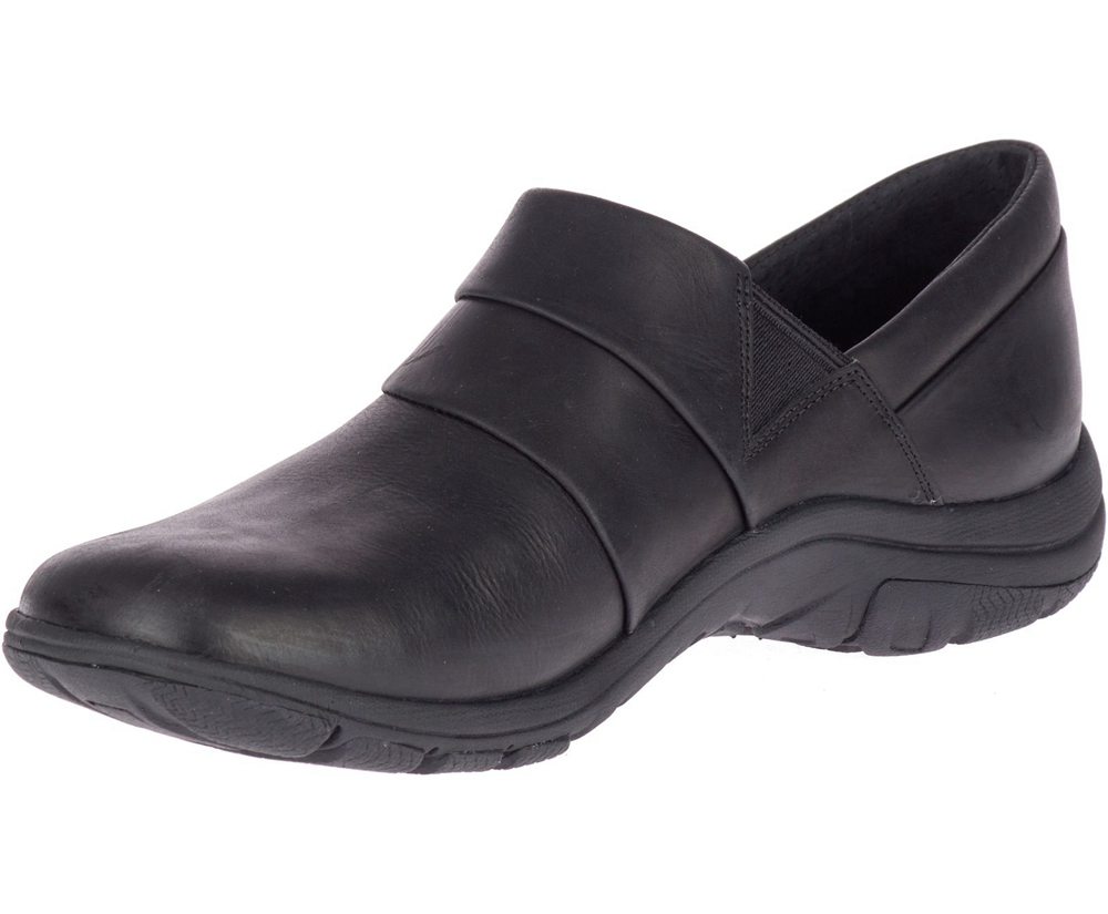 Slip On Senhora - Merrell Dassie Stitch Wide Width - Pretas - KPI531420